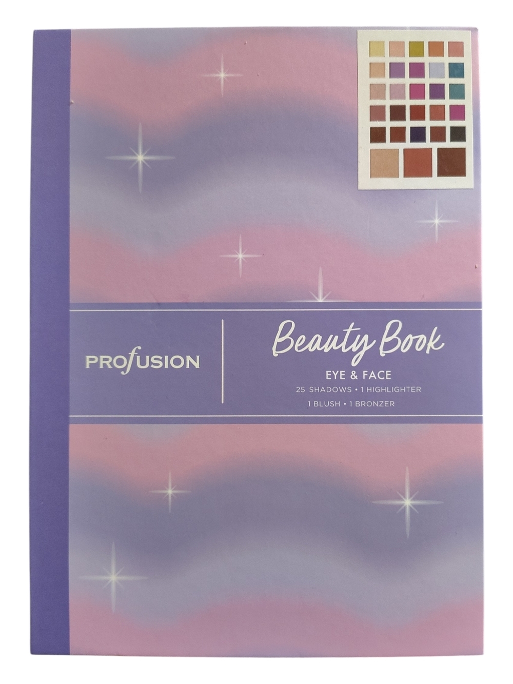 Profusion Cosmetics Beauty Book Eye & Face Palette - Pastel Purple Pink